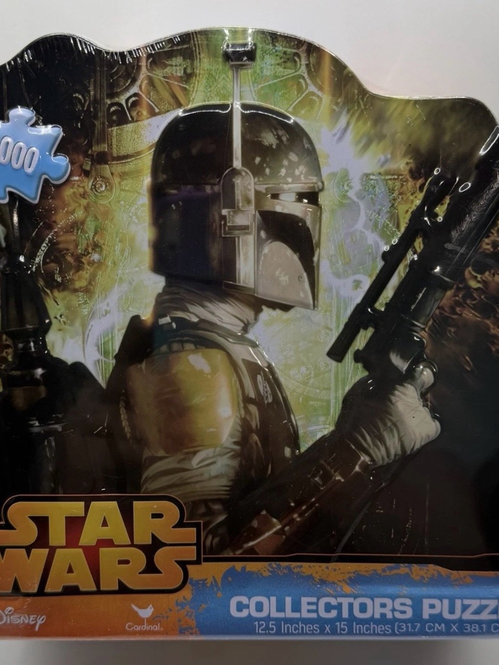Star Wars Puzzle Featuring Mandalorian - Green & Black